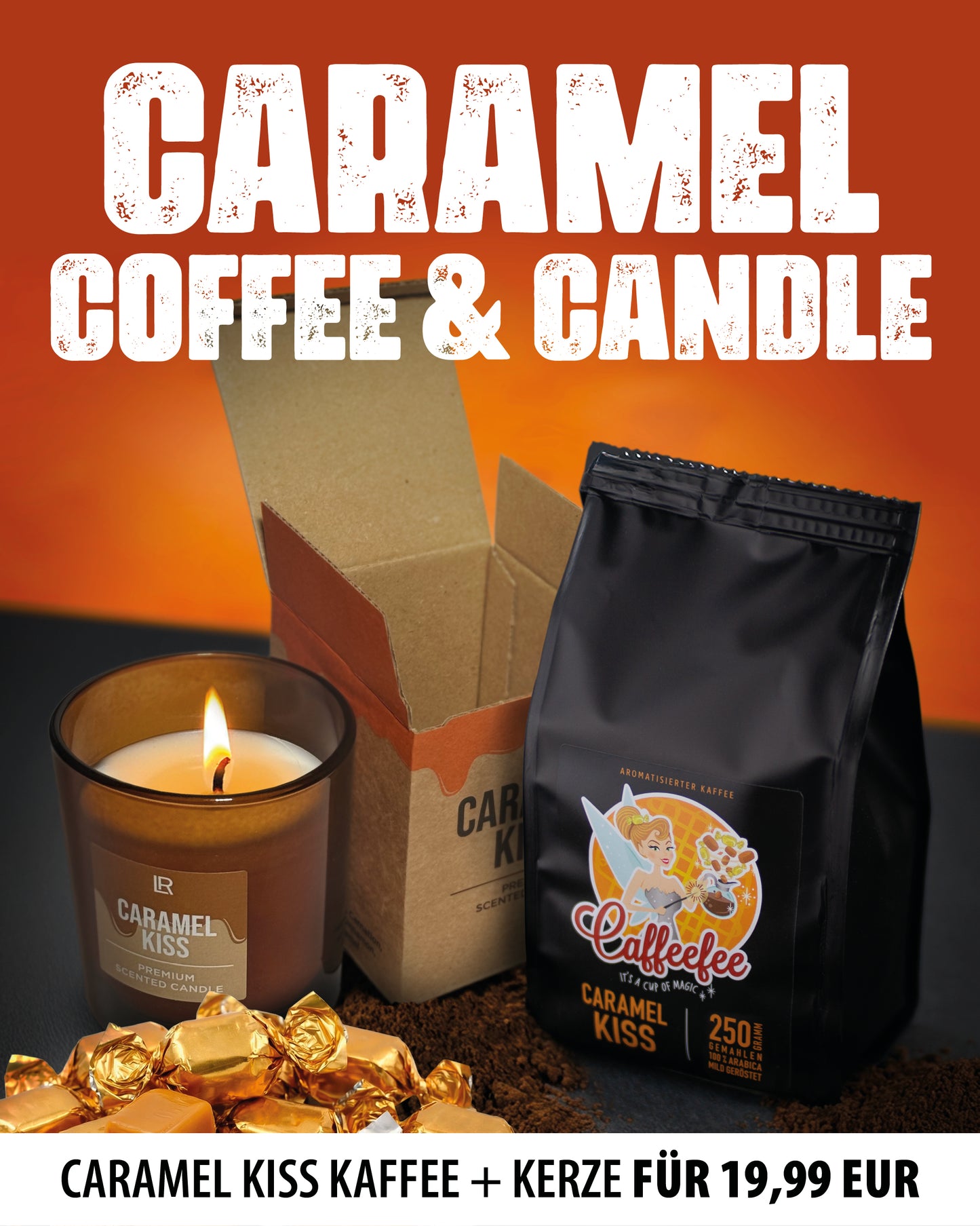 Caffeefee Caramel Coffee and Candle