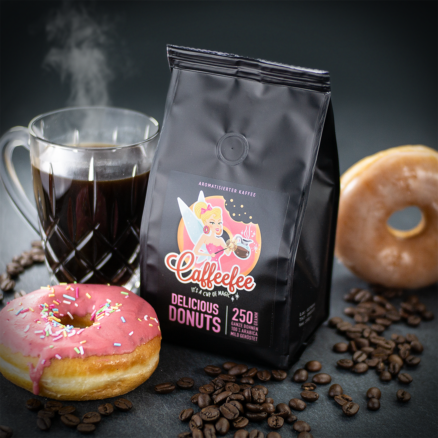 Donuts Special - 4 zum Preis von 3 und Kaffeelot-Klammer gratis, versandkostenfrei